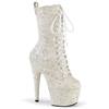 Pleaser - ADORE1040GR Bottes de plateforme, Pole dance chaussures - Blanc cassé Product image